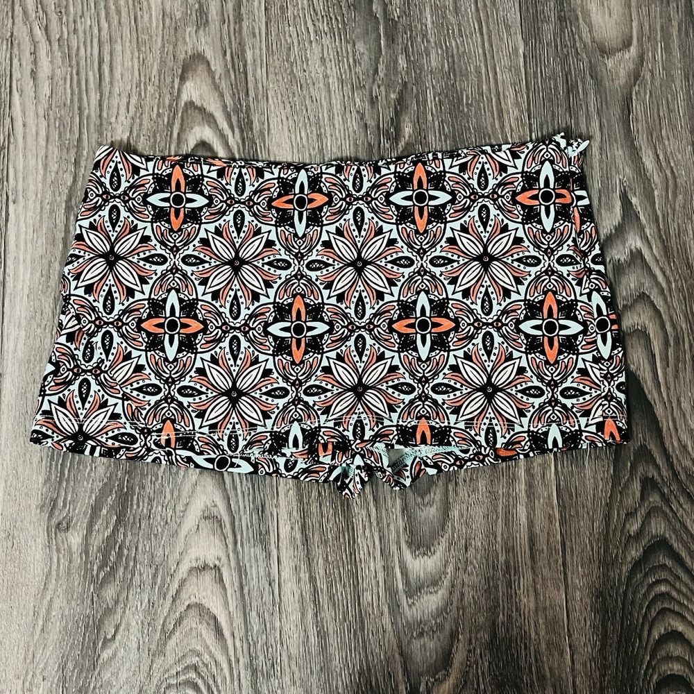 Free People Mona Micro Mini Skort Sz XS Mandala Pink Green Festival Whimsy Fairy